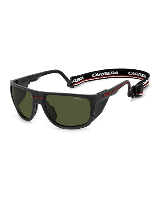 Carrera Sport rectangular sunglasses with green lenses in black - BLACK, 2 of 7