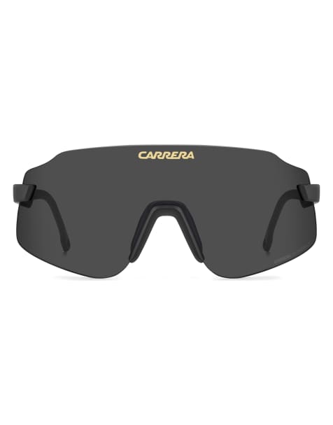 Carrera Sunglasses Rectangular sunglasses with grey lenses in black - view 1