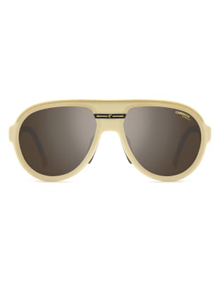 Carrera Sunglasses Sport pilot sunglasses with silver lenses in gold