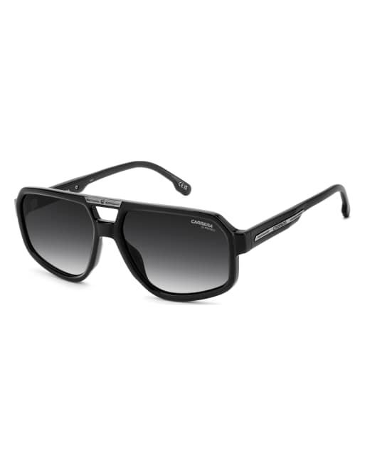 Carrera - Victory C - Gafas de sol negras con lentes gris oscuro de estilo aviador, 2 de 4