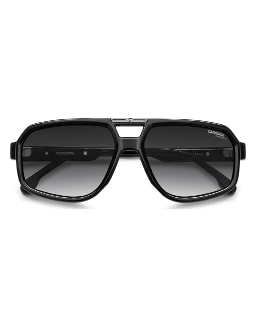 Carrera - Victory C - Gafas de sol negras con lentes gris oscuro de estilo aviador, 3 de 4