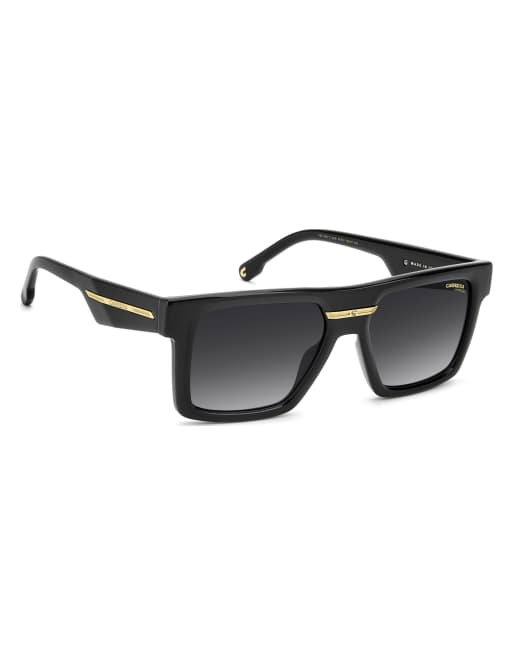 Carrera - Victory C - Occhiali da sole rettangolari neri con lenti grigio scuro, 4 di 4