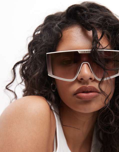 Carrera – Victory – Maskenförmige Sonnenbrille in Weiß mit Gläsern mit Farbverlauf - view 1