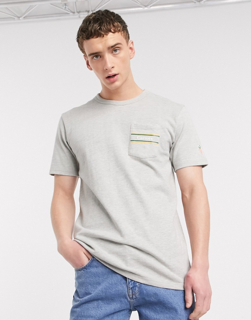 Carrots Rugby pocket t-shirt in grey