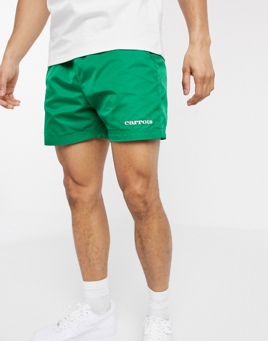 Carrots - Servadio - Pantaloncini in nylon verdi-Verde