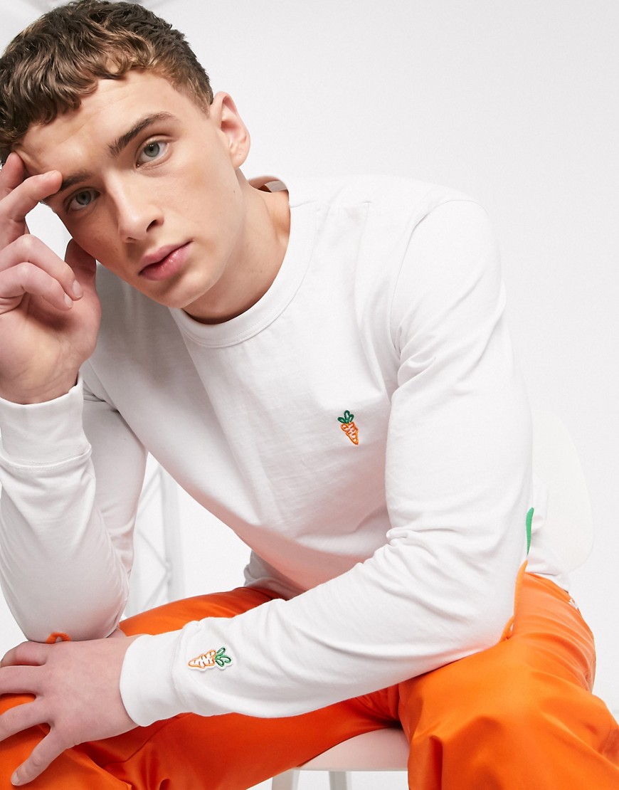 Carrots Signature long sleeve in white-Bianco