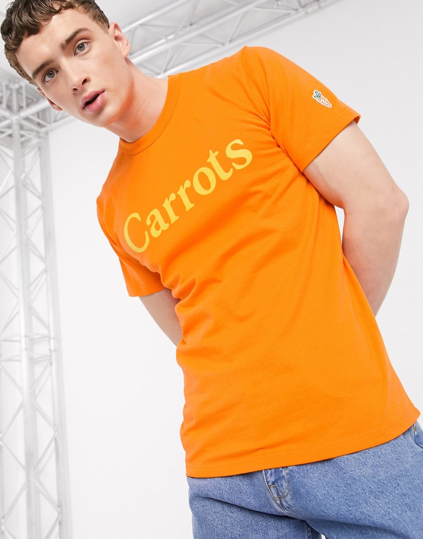Carrots Wordmark t-shirt in orange