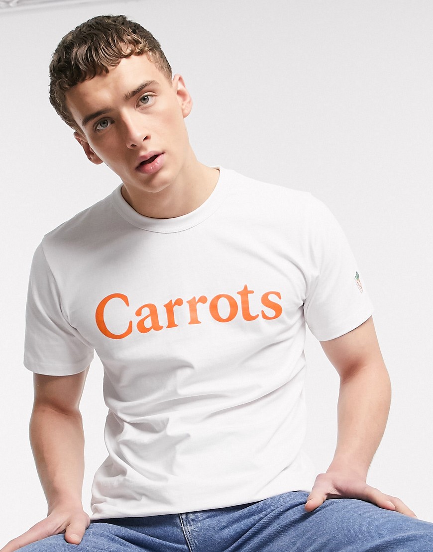Carrots Wordmark t-shirt in white