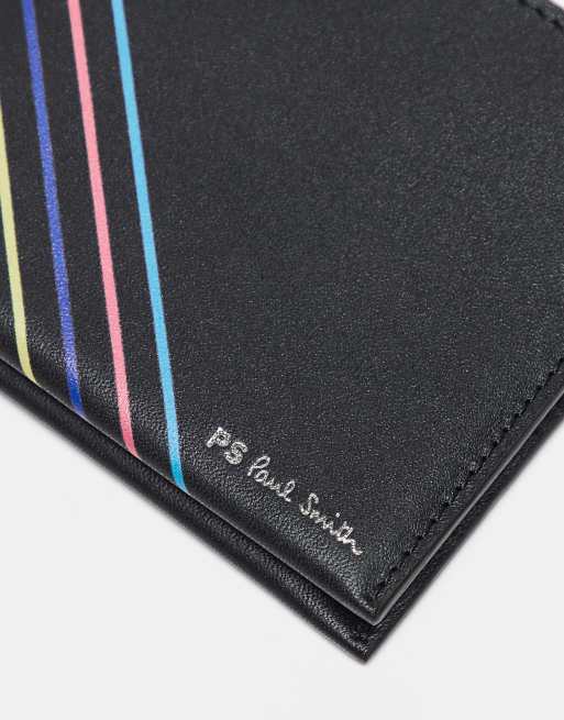 Cartera negra plegable a rayas de PS Paul Smith, 4 de 4