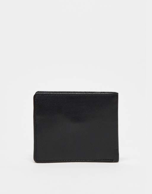 Cartera negra y roja con diseño en contraste de cuero de ASOS DESIGN, 3 de 3