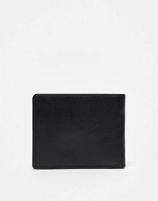 Cartera negra y verde con diseño en contraste de cuero de ASOS DESIGN, 3 de 3