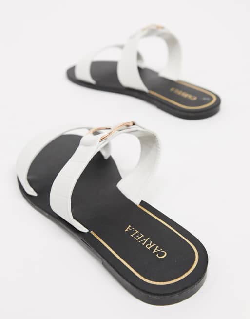 Carvela white online sandals