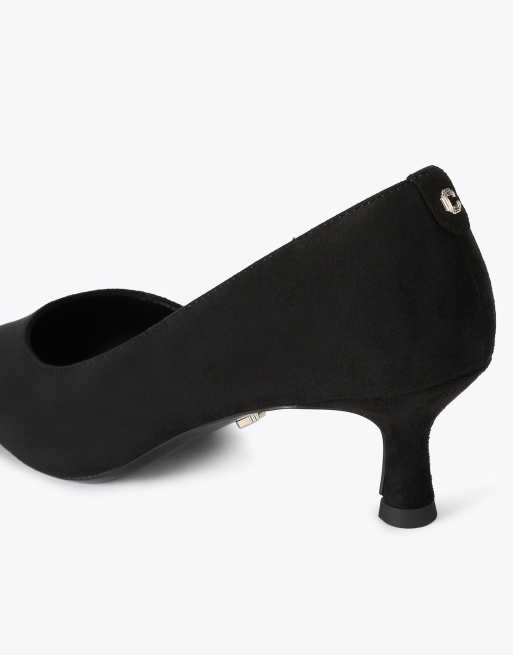 Carvela Alina d orsay heeled sandals in black, 3 of 4