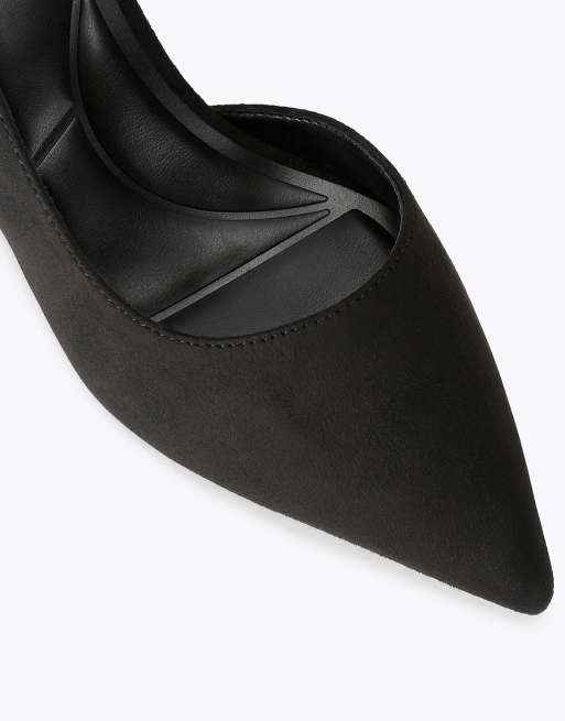 Carvela Alina d orsay heeled sandals in black, 4 of 4