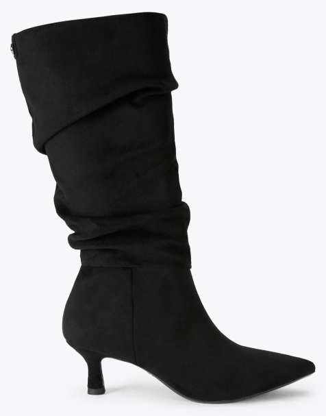 Carvela Alina slouch boot knee boots in black - view 1