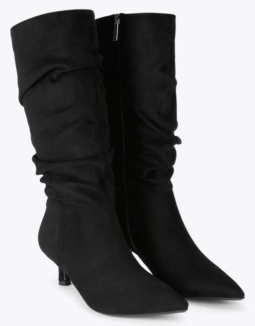 Carvela Alina slouch boot knee boots in black, 2 of 4
