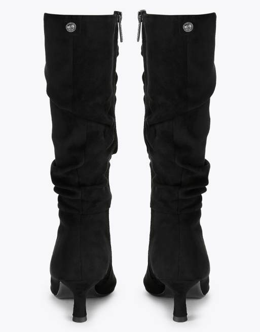 Carvela Alina slouch boot knee boots in black, 3 of 4