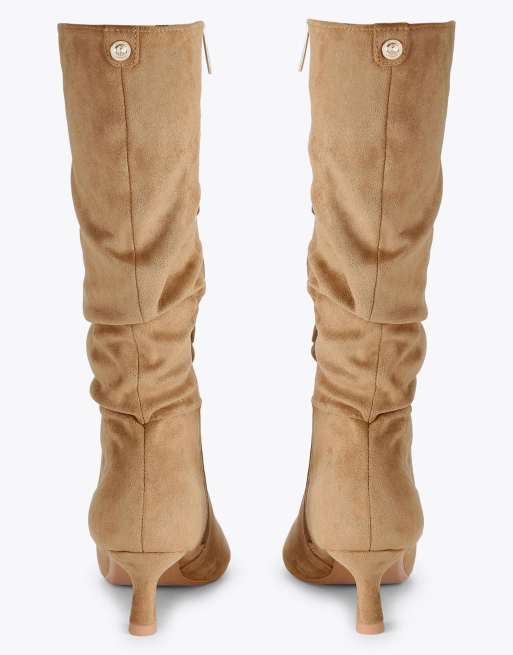 Carvela Alina slouch boot knee boots in tan, 3 of 4