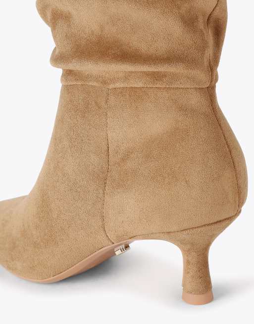 Carvela Alina slouch boot knee boots in tan, 4 of 4