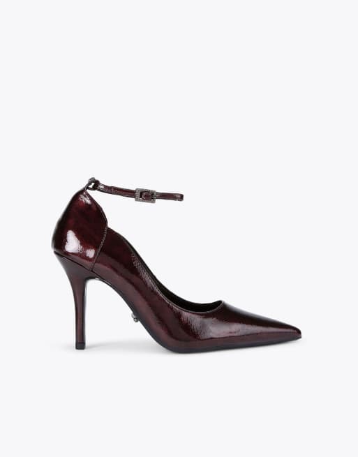 Carvela Alto court heeled shoes in wine