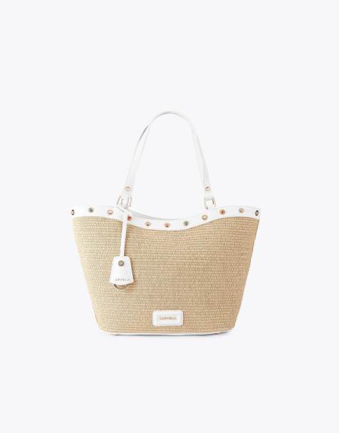 Carvela Amalfi stone tote in white comb - view 1