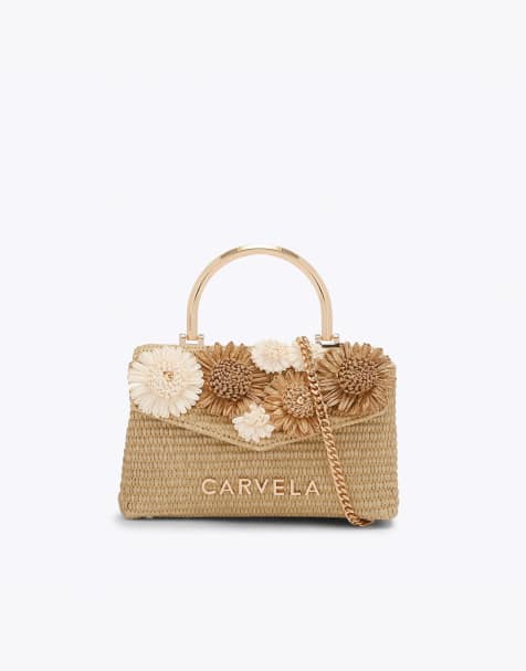 Carvela Amara top handle cross body in beige combination - view 1