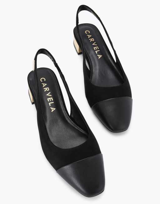 Carvela Amelia flat sandals in black, 2 of 4