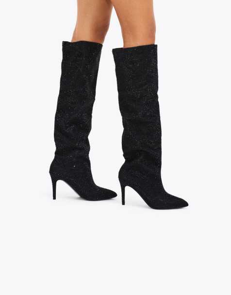 Carvela Amore knee boots in black - view 1