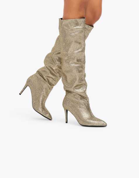Carvela Amore knee boots in bronze - view 1