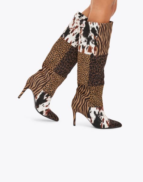 Carvela Amore knee boots in brown - view 1