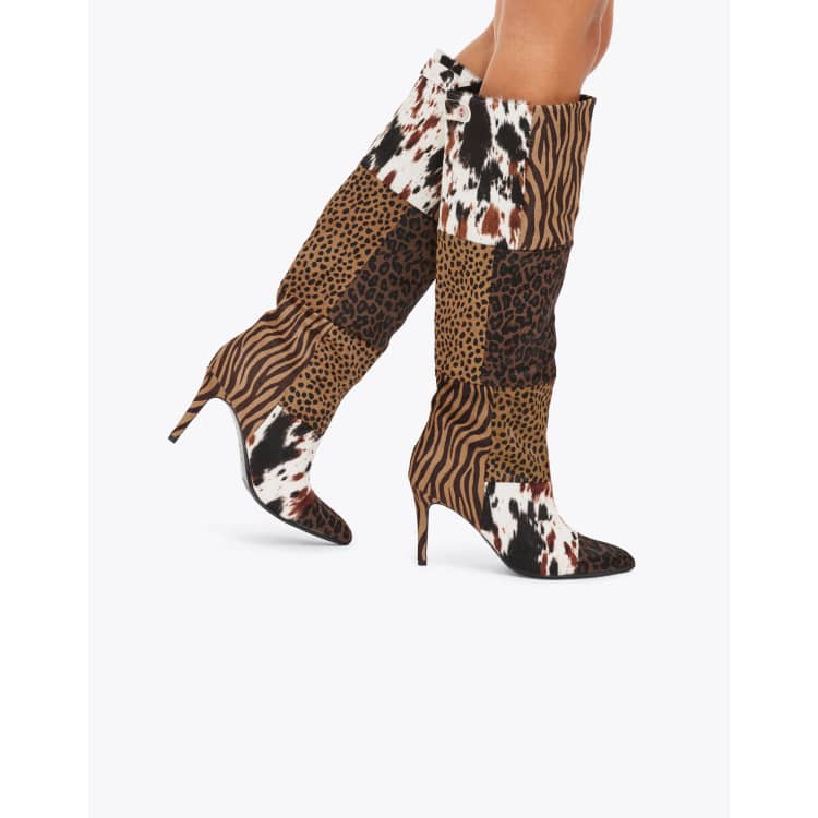 Carvela Amore knee boots in brown ASOS