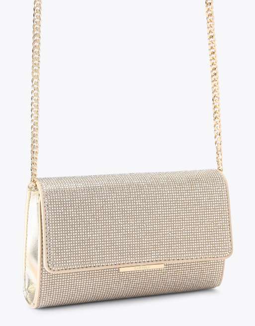 Carvela Anna bag clutch in gold, 2 of 4