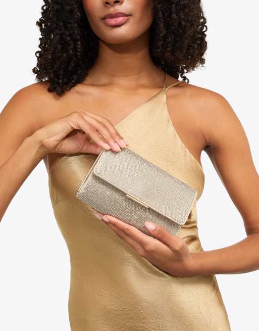 Carvela Anna bag clutch in gold, 4 of 4