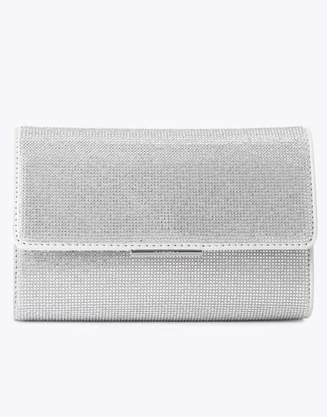 Carvela Anna bag clutch in silver - view 1