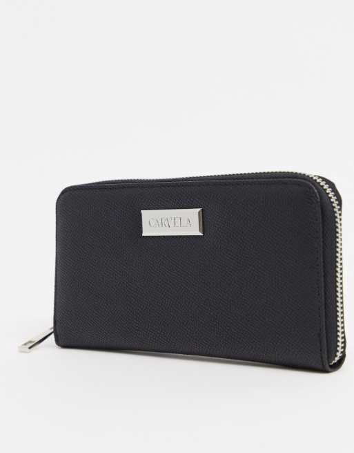 Carvela Annabelle zip purse in black