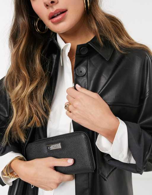 Carvela Annabelle zip purse in black