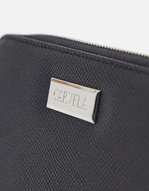 Carvela Annabelle zip purse in black