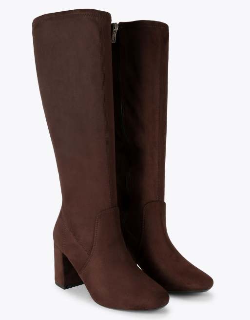 Carvela Asti long knee boots in brown, 2 of 4