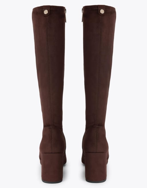 Carvela Asti long knee boots in brown, 3 of 4