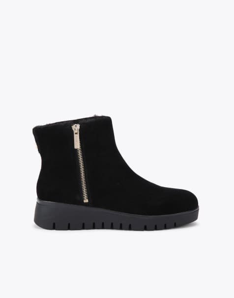 Carvela Bello zip mid ankle boots in black - view 1
