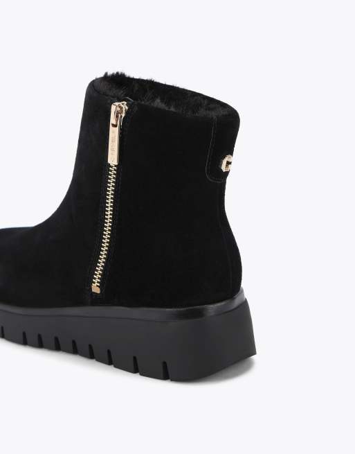 Carvela Bello zip mid ankle boots in black, 3 of 4