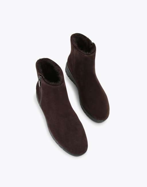 Carvela Bello zip mid ankle boots in brown, 2 of 4