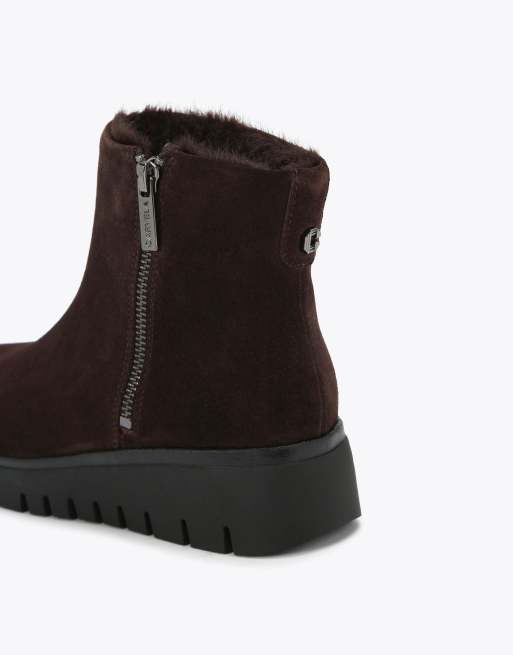 Carvela Bello zip mid ankle boots in brown, 3 of 4
