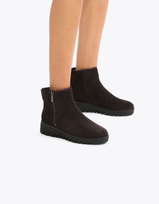Carvela Bello zip mid ankle boots in brown, 4 of 4