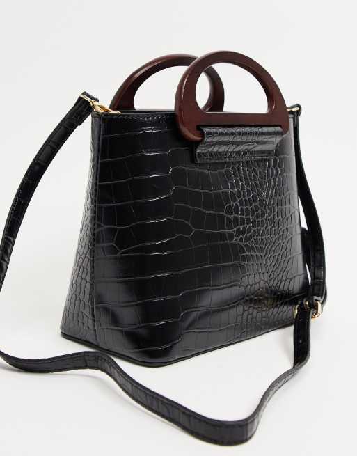 Carvela faux croc 2025 mini tote bag