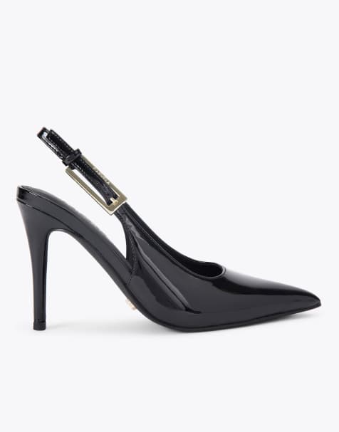 Carvela Blanca slingback heeled shoes in black - view 1