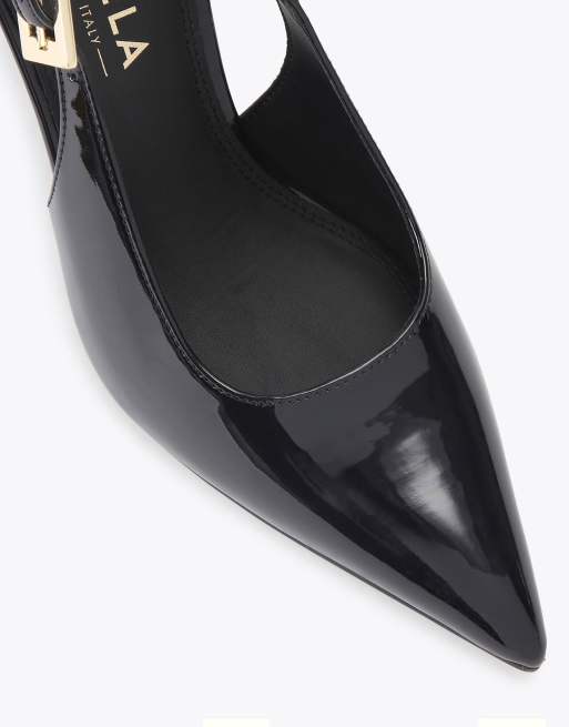 Carvela Blanca slingback heeled shoes in black, 4 of 4