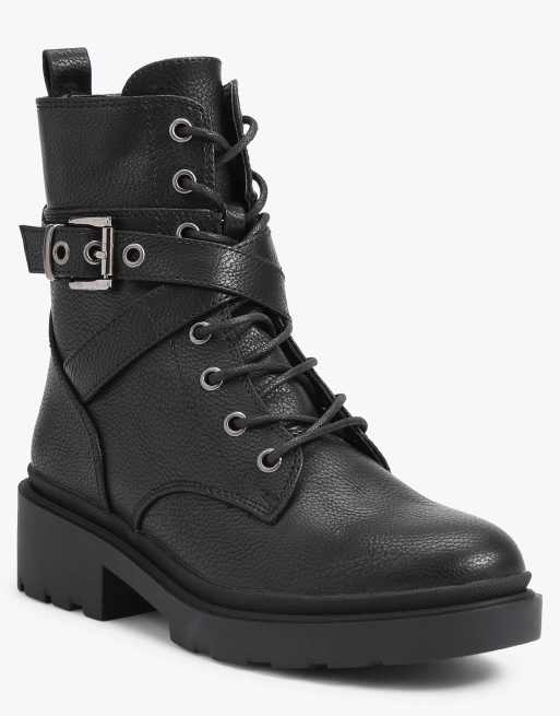 Carvela Boulder combat high ankle boots in black, 2 of 4