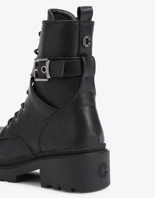 Carvela Boulder combat high ankle boots in black, 3 of 4