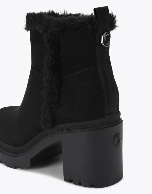 Carvela Boulder cosy mid ankle boots in black, 3 of 4